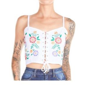 Flower crop top